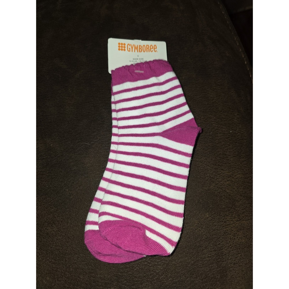 Gymboree purrfectly fabulous striped socks size 11-12 shoe small nwt
